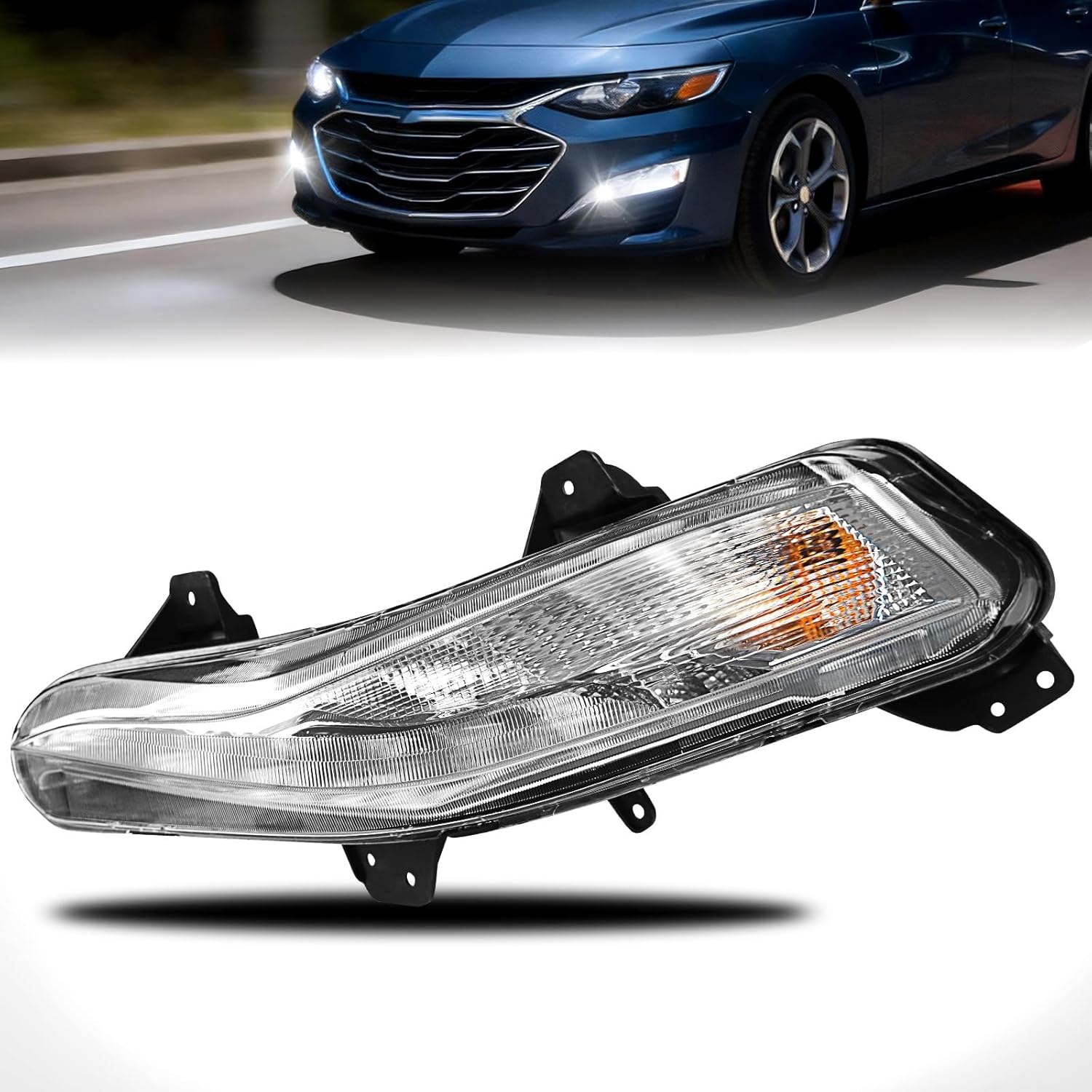 OKSIWA Fog Lights Compatible with 2019-2023 Malibu Left Side Front Bumper Driving Lamps Fog Lamps Driver Side-1