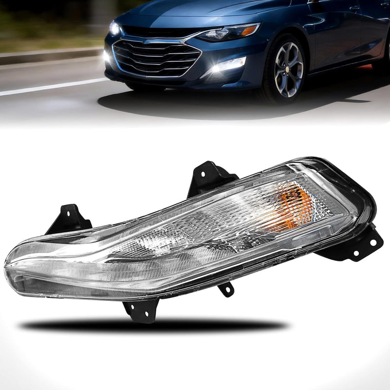 OKSIWA Fog Lights Compatible with 2019-2023 Malibu Left Side Front Bumper Driving Lamps Fog Lamps Driver Side-1