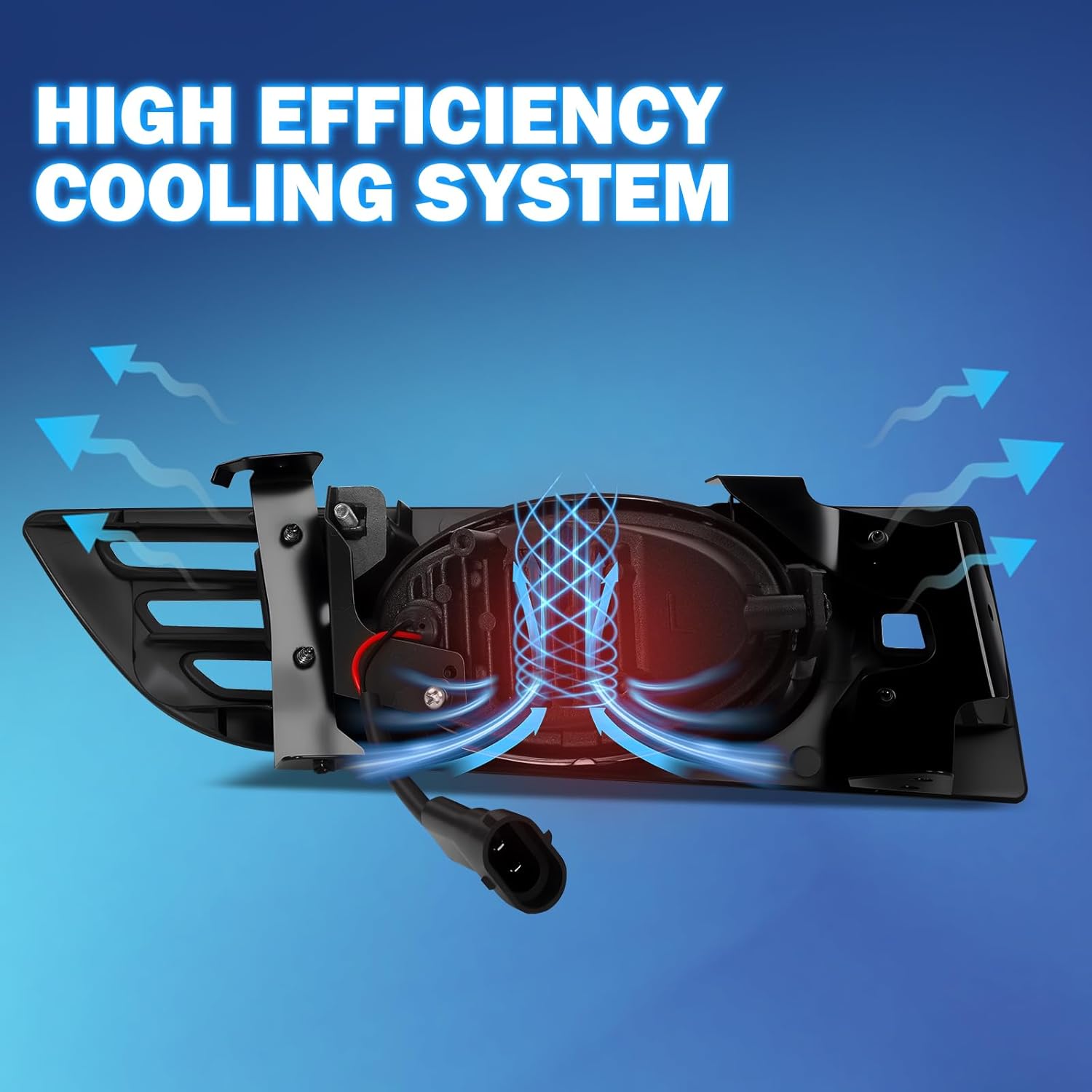 OKSIWA LED Fog Lights for Honda Accord 2003 2004 2005, Front Bumper Fog Lamps with Switch & Wiring Harness, Plug-and-Play Installation-6