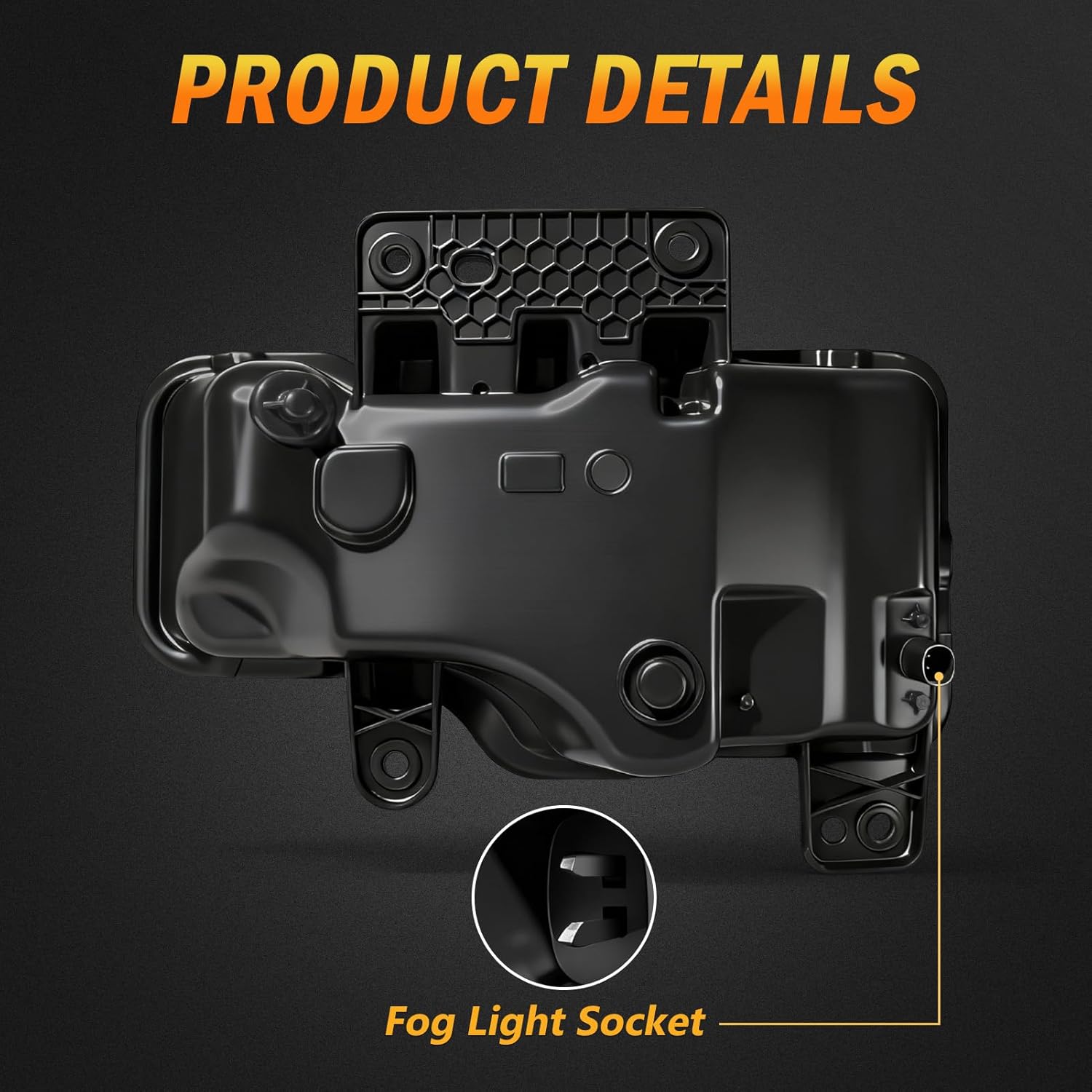 OKSIWA LED Fog Lights-For 2016 2017 2018 GMC Sierra 1500, Fog Light Assembly Replacement, IP67 Waterproof, Clear Lens,Exclude Fog Wiring Harness