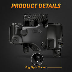 DOT Approved LED Fog Lights with Clear Lens for 2016-2018 GMC Sierra 1500 Plug & Play-3