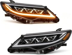 LED Projector Headlights with Startup Animation & Sequential Turn Signal for 2012-2014 Toyota Camry XV50 DRL High Low Beam Clear Lens Waterproof Plug & Play 1 Pair-7