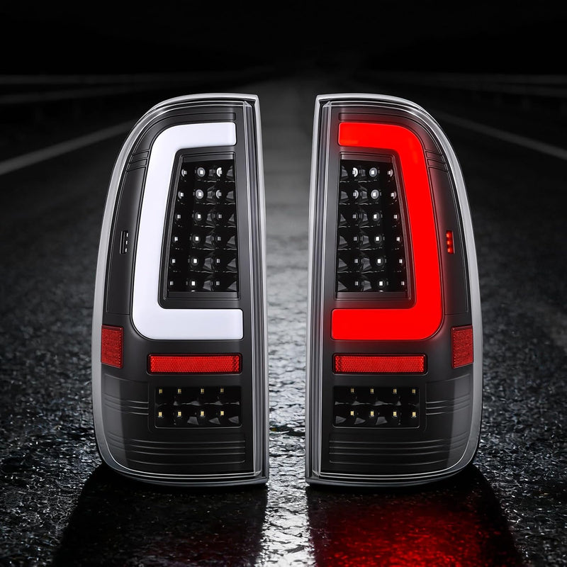 LED Tail Lights for 2008-2016 Ford F250/F350/F450 Super Duty,Clear Lens-1