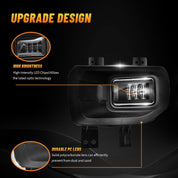 OKSIWA LED Fog Light-For 2015-2017 Ford F150,Replacement Fog Light Assembly, Driving Fog Lamps,Waterproof,Easy to Install