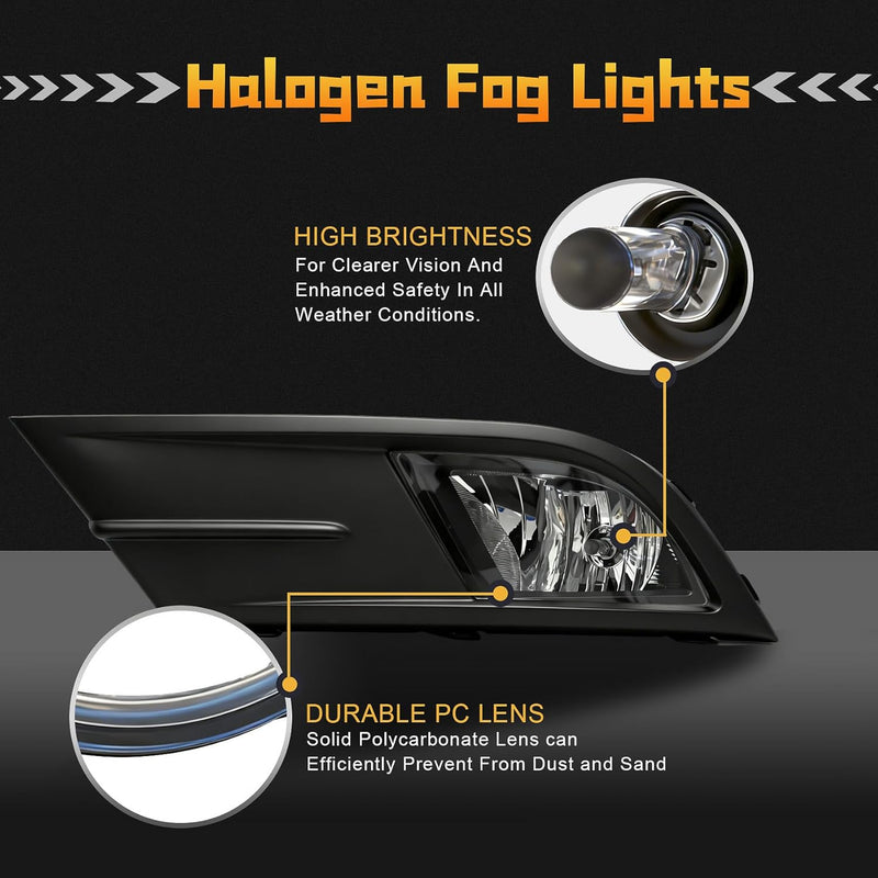 OKSIWA Fog Lights for 2015-2018 Volkswagen Jetta,OEM Style direct Fit In Fog Lamp Assembly, Durable Construction, Easy Installation, Improved Night Visibility-3