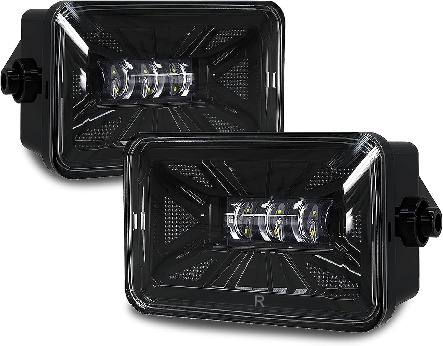 OKSIWA LED Fog Lights For 2015-2020 Ford F-150 Bumper Driving Fog Lamps Set Assembly Kit 1 Pair (Clear Lens)