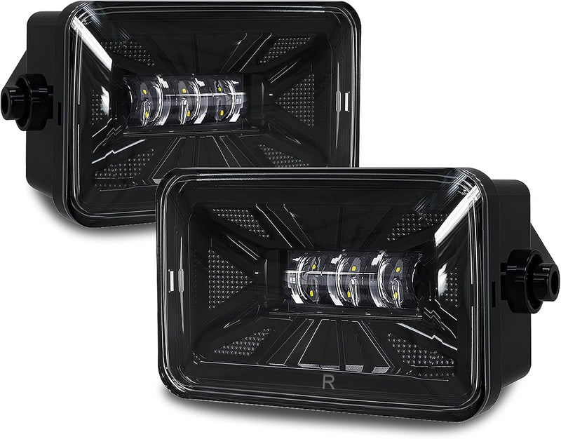 OKSIWA LED Fog Lights For 2015-2020 Ford F-150 Bumper Driving Fog Lamps Set Assembly Kit 1 Pair (Clear Lens)-5