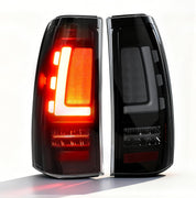 OKSIWA Full LED Tail Lights Assemble Compatible for 1999-2006 GMC Sierra 1500/2500/3500 & 1999-2002 Chevy Silverado 1500/2500 With Start-Up Animation, Dynamic Turn Signals, Brake Light,Reverse Light