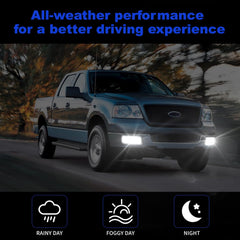OKSIWA Sequential LED Fog Lights with DRL & Turn signal lights Compatible with Ford F150 2004 2005 2006/Fit Lincoln Mark LT 2006 Fog Lamp Assembly-2