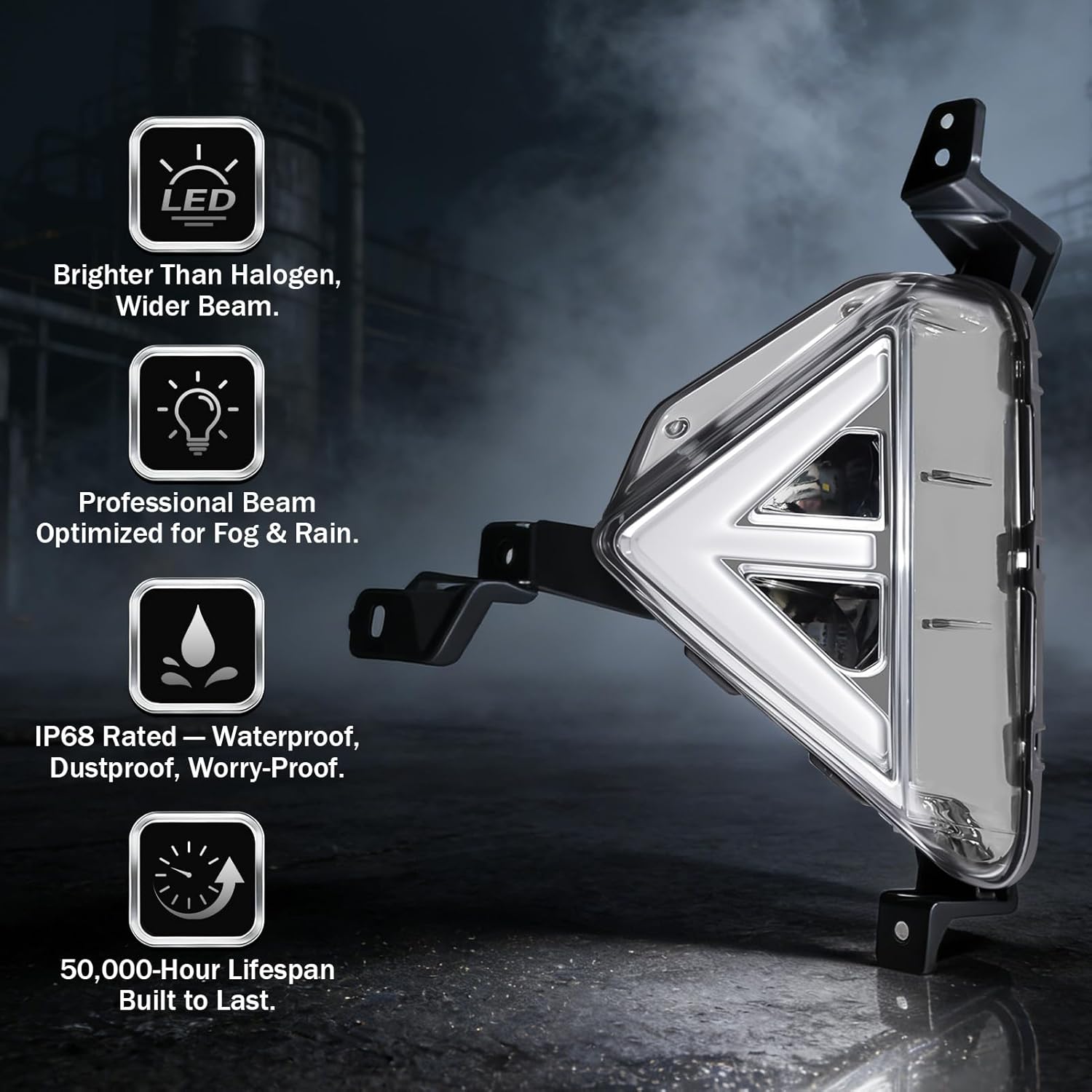 OKSIWA LED Fog Light with DRL for 2019–2020 Hyundai Elantra, Front Bumper Fog Lamp Assembly,Amber Turn Signal,Waterproof Design, Includes DRL Wiring Harness Visit the OKSIWA Store