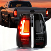 OKSIWA Full LED Tail Lights Assemble Compatible for 1999-2006 GMC Sierra 1500/2500/3500 & 1999-2002 Chevy Silverado 1500/2500 With Start-Up Animation, Dynamic Turn Signals, Brake Light,Reverse Light