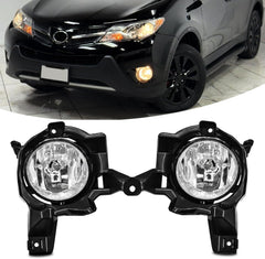 OKSIWA Halogen Fog Lights For 2013 2014 2015 Toyota RAV4, Front Bumper Fog Lamps Replacement with Wiring Harness,Easy to Install-1