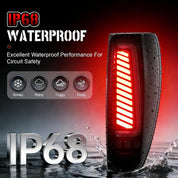 OKSIWA Full LED Tail Light Assembly for 2004-2012 Chevy Colorado/2004-2012 GMC Canyon/2006 Isuzu i-280/i-350/2007-2008 Isuzu i-290/i-370 - Animated Star-up, Dynamic Turn Signal, Brake, Reverse Lights,1 Pair