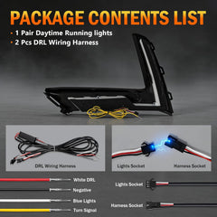 3-Color LED DRL with Startup Animation & Wiring Harness for 2023-2025 Honda CR-V White/Amber/Blue Plug & Play-4