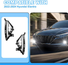 OKSIWA LED Fog Lights Compatible with 2022-2024 Hyundai Elantra with DRL Turn Signals Fog Lamps Assemblies w/Switch and Wiring Harness-4