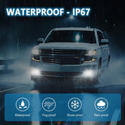 OKSIWA LED Fog Lights With DRL and Dynamic Turn Signals for Chevy Tahoe, Suburban (2015-2020), Suburban 3500HD (2016-2019), GMC Yukon & Yukon XL - Front Driving Fog Lamps