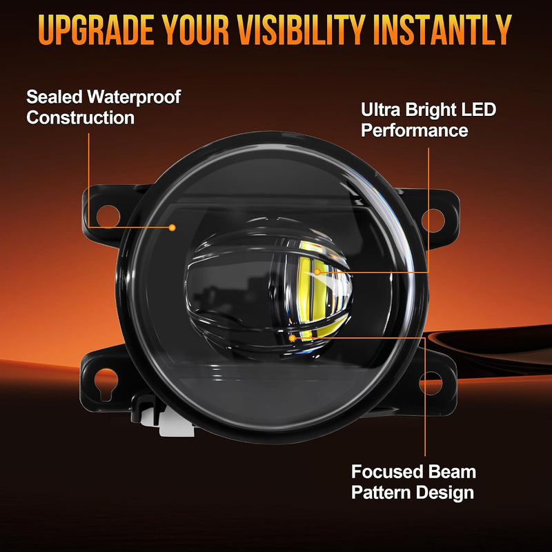 DOT Approved LED Fog Light for 2022–2024 Honda Civic, Plug & Play, Waterproof,1 Pair-4