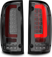 OKSIWA Full Led Tail Lights Compatible with Toyota Tacoma 1995-2000 Rear Light Assembly, Turn Signal,Brake Light,Reverse Light Smoked