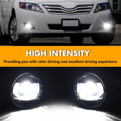 OKSIWA LED Fog Lights-for 2010 2011 Toyota Camry,Fog Lamps Assembly Replacement,Include Switch, Wiring Harness,Plug and Play-3