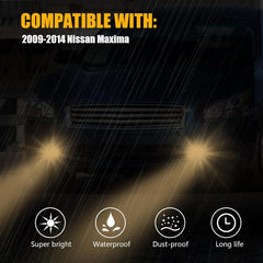 OKSIWA Halogen Fog Lights,Compatible with 2009-2014 Nissan Maxima,Front Bumper Fog Lamp with Switch Wiring Harness Kit, neblineros para autos delantero, faros antiniebla-2