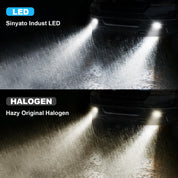 OKSIWA Ultra-Bright LED Fog Lights with DRL and Turn Signals Fit for 2005 2006 2007 2008 Ford F150, 2006-2010 Lincoln Mark LT, Front Driving Fog Lamps Assembly, DOT Certified - 1 Pair