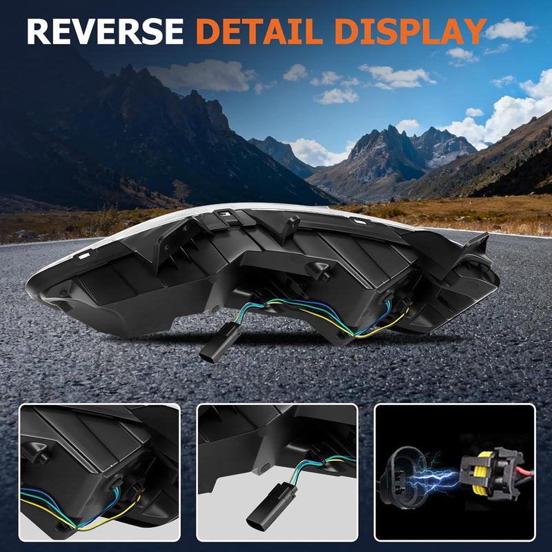 OKSIWA Fog Lights Compatible with 2019-2023 Malibu Left Side Front Bumper Driving Lamps Fog Lamps Driver Side-5