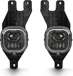 OKSIWA Led Fog Lights Compatible With 1999-2004 Ford F250 F350 Super Duty, 2001-2004 Excursion Front Driving Fog Lamps Assembly Clear Lens, DOT Certified - 1 Pair-1