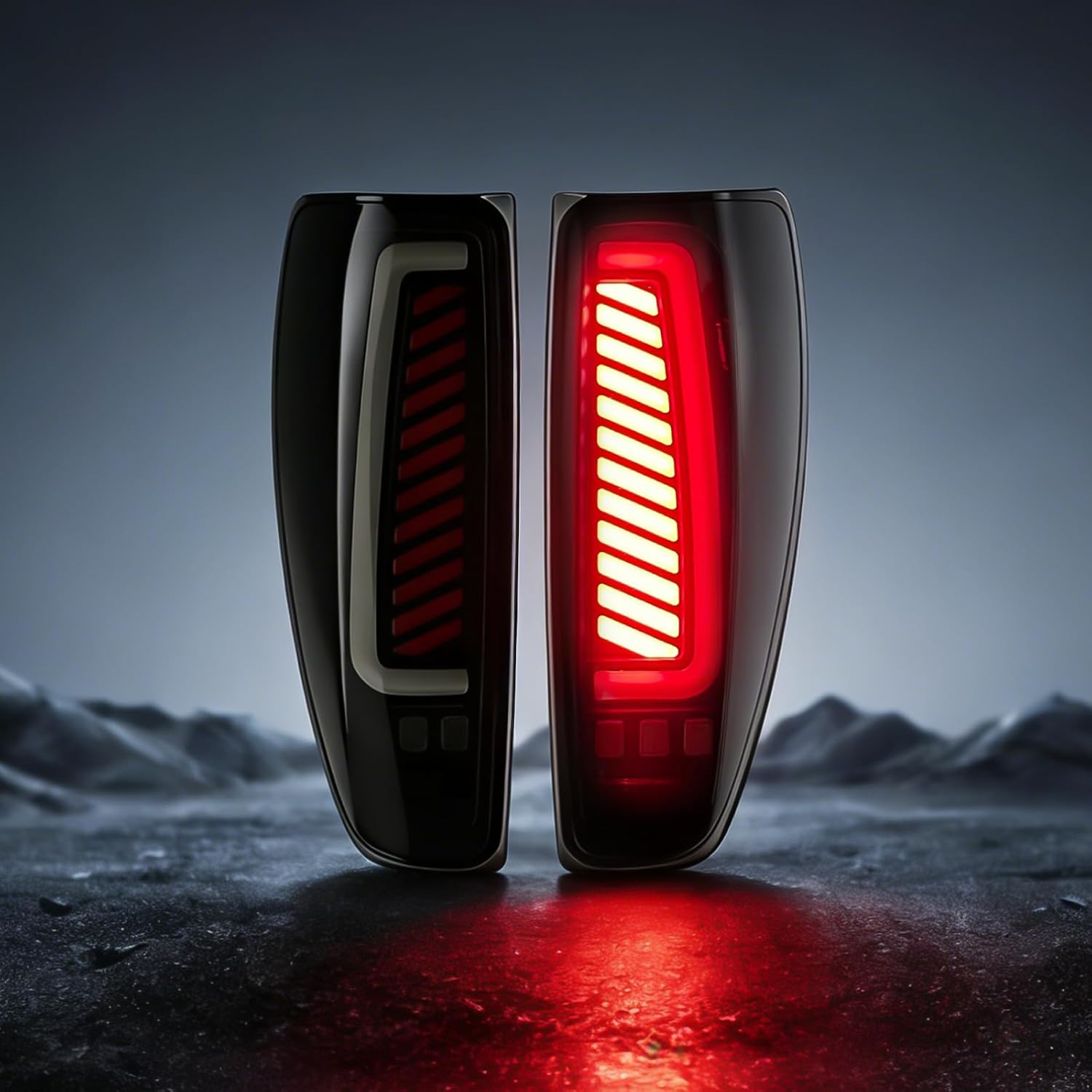 Animated Sequential LED Tail Lights for 2004-2012 Chevy Colorado & GMC Canyon, Isuzu i-280/i-350/i-290/i-370 Plug & Play