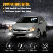 OKSIWA LED Fog Light for 2006-2007 Honda Accord Sedan,Front Bumer Fog Lamp Kit with Wiring Harness, Switch,Plug and Play,Fog Assembly Replacement