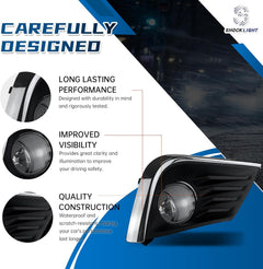 OKSIWA 2 Pcs Fog Lights Assembly Compatible With 2016 2017 2018 Altima Front Bumper Lights Driving Fog Lamps Halogen Bulbs w/Switch and Wiring Kit Clear Lens 1 Pair-4