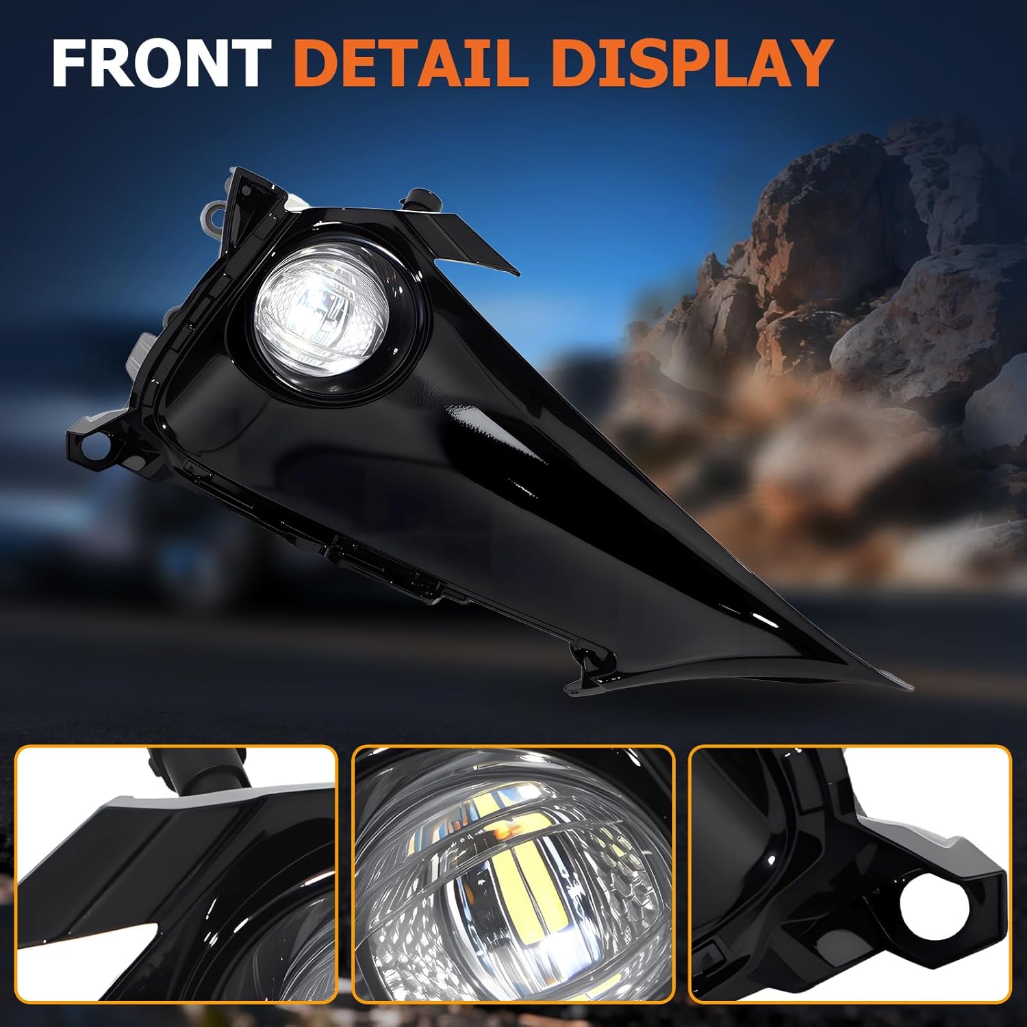 OKSIWA Led Fog Lights Compatible with 2019-2022 Corolla Hatchback Front Bumper Fog Lamp with DRL-4