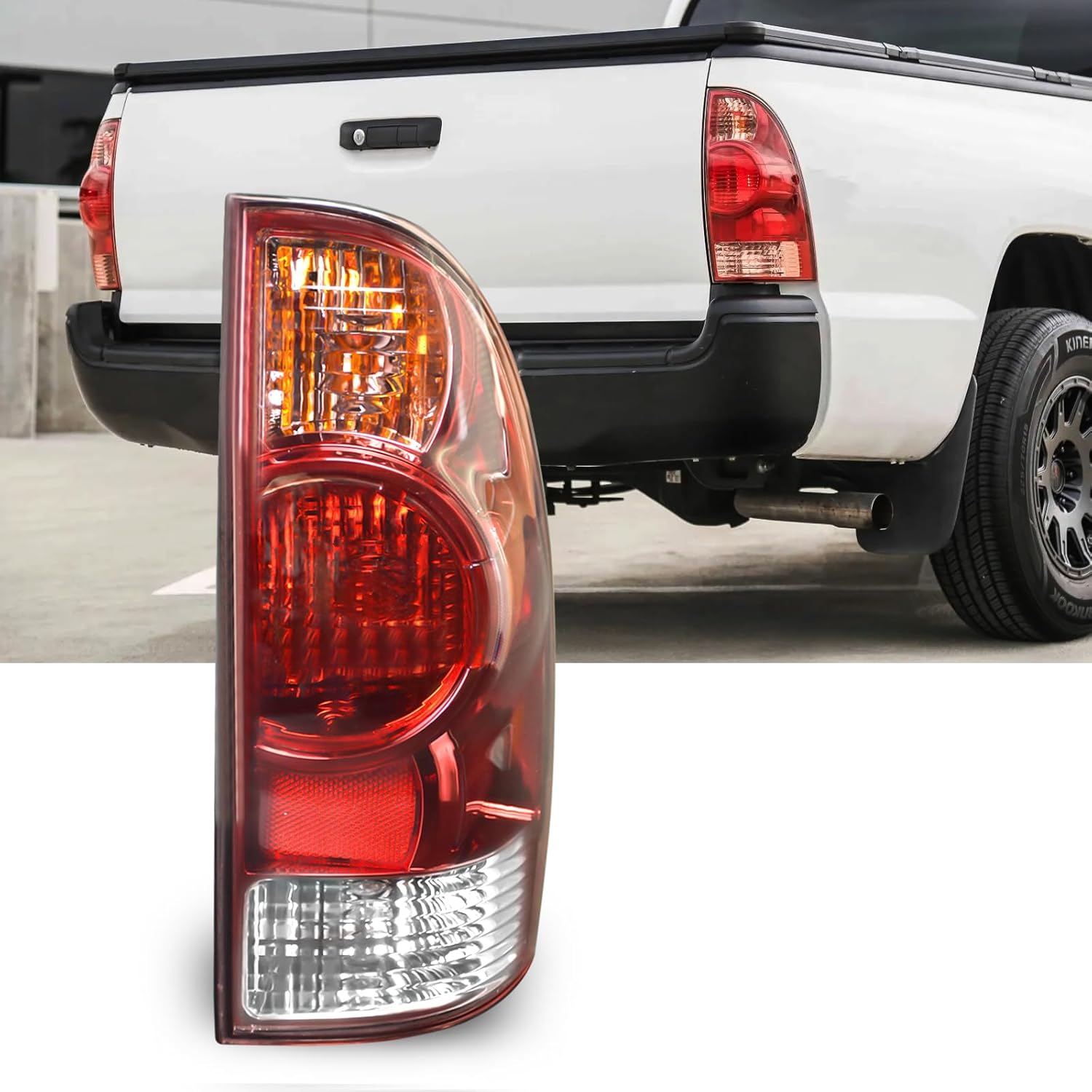 OKSIWA Tail Light Housing for 2005-2015 Toyota Tacoma,Passenger Side Rear Tail light Replacement - Right Tail Lamp-1