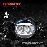 OKSIWA 1Pair LED Fog Lights for 2009-2013 Corolla,2012-2015 Tacoma,2010-2013 4runner,2007-2014 Camry,RAV4 Matrix Avalon Prius Solara Venza Yaris【2006 SCION】 for GS350 HS250h IS-F