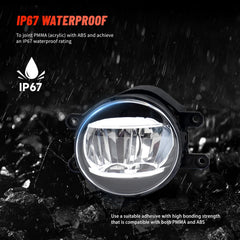 OKSIWA 1Pair LED Fog Lights for 2009-2013 Corolla,2012-2015 Tacoma,2010-2013 4runner,2007-2014 Camry,RAV4 Matrix Avalon Prius Solara Venza Yaris【2006 SCION】 for GS350 HS250h IS-F-5