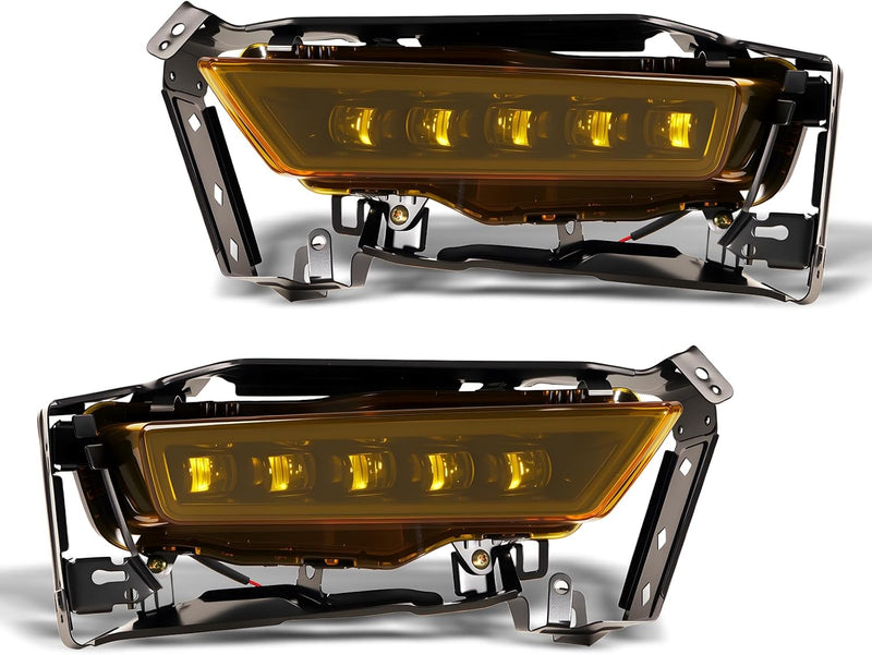 OKSIWA LED Fog Lights Assembly Replacement Fit for 2013 2014 2015 Honda Accord 4 Door Sedan w/Switch Wirning Harness Clear Lens(1 set)-9