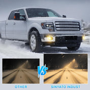 OKSIWA LED Fog Lights Compatible with 2011 2012 2013 2014 Ford F150/F250 /F350/F450/F550 Bumper Driving Fog Lamp Assembly Replacement DOT Approved（1 Pair）