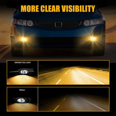 OKSIWA Halogen Fog Lights for 2009 2010 2011 Honda Civic Coupe,Front Bumper Driving Light Kit,Fog Lamps Assembly Replacement With Switch, Wiring Harness, Plug and Play-4