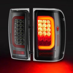 OKSIWA Full Led Tail Lights Compatible with Ford Ranger 2001-2011 Turn Signal, Brake Light, Reverse Light Rear Light Assembly Smoked-1