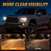 OKSIWA Halogen Fog Lights,Compatible with 2016-2023 Toyota Tacoma(Fits SR,SR5 Model Only), Front Bumper Driving Light, with Wiring Harness, Switch,Easy to Install (Black Bezels)