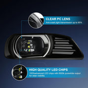 OKSIWA Led Fog Lights For Toyota Camry 2007-2009 Waterproof And Durable Fog Lights For Ty Camry With Advanced Chip For Enhanced Visibility In All Weather With Pc Housing And Upgraded Cooling System