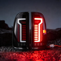 OKSIWA Sequential Full Led tail lights Fit for 2000-2006 Toyota Tundra Regular & Access Cab Starting Animated, Dynamic Turn Signal,Brake Light, Reverse Light Rear Light Assembly Replacement, Smoked-1