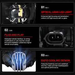 OKSIWA LED Fog Lights-For 2012-2014 Toyota Camry(Not for SE Models), Fog Light Assembly Replacement,Include Switch, Wiring Harness,Plug and Play,Black Bezels-4