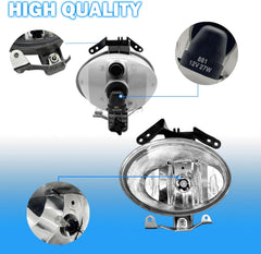OKSIWA Fog Lights Compatible with 2007 2008 2009 Hyundai Santa Fe A Pair of Fog Light with Clear Lens Front Bumper Fog Lamps-4