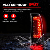 OKSIWA Full LED Tail Lights Assemble Fits for 1999-2002 Chevy Silverado 1500/2500 & 1999-2006 GMC Sierra 1500/2500/3500 With Start-Up Animation, Dynamic Turn Signals, Brake Light,Reverse Light