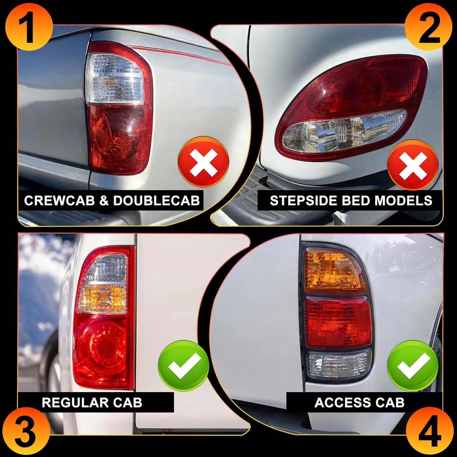 OKSIWA Sequential Full Led tail lights Fit for 2000-2006 Toyota Tundra Regular & Access Cab Starting Animated, Dynamic Turn Signal,Brake Light, Reverse Light Rear Light Assembly Replacement, Smoked-5