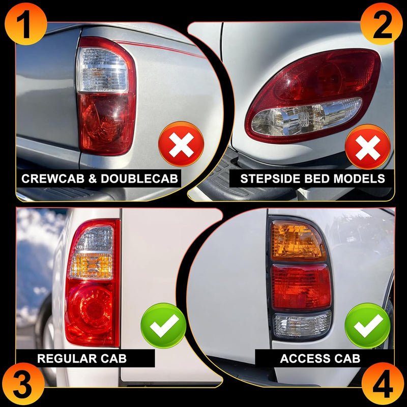 OKSIWA Sequential Full Led tail lights Fit for 2000-2006 Toyota Tundra Regular & Access Cab Starting Animated, Dynamic Turn Signal,Brake Light, Reverse Light Rear Light Assembly Replacement, Smoked-5