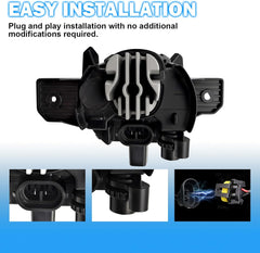 OKSIWA LED Fog Lights Compatible with 2015 2016 2017 2018 Nissan Murano Bumper Driving Fog Lamps Assemblies with Switch and Wiring Harness-5