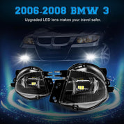 OKSIWA Led Fog Lights for 06-08 BMW E90 3 Series 323i 325i 325xi 330i 330xi 335i 335xi 328i 328xi 2006 2007 2008 Upgrade LED Fog Lights 1 Pair