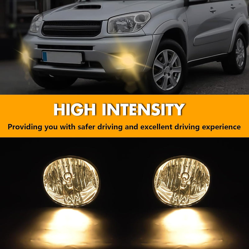 OKSIWA Halogen Fog Lights for 2004-2005 Toyota Rav4,2005-2007 Toyota Avalon,2006-2009 Toyota 4 Runner,2005-2006 Lexus ES330,Front Bumper Fog Lamps with Wiring Harness, Clear Lens-3