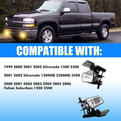 OKSIWA Fog Lights Assembly Fits For 1999-2002 Silverado 1500 2500/2001 2002 Silverado 1500HD 2500HD 3500/2000-2006 Tahoe Suburban 1500 2500 With Halogen Bulbs- Left & Right Side-5